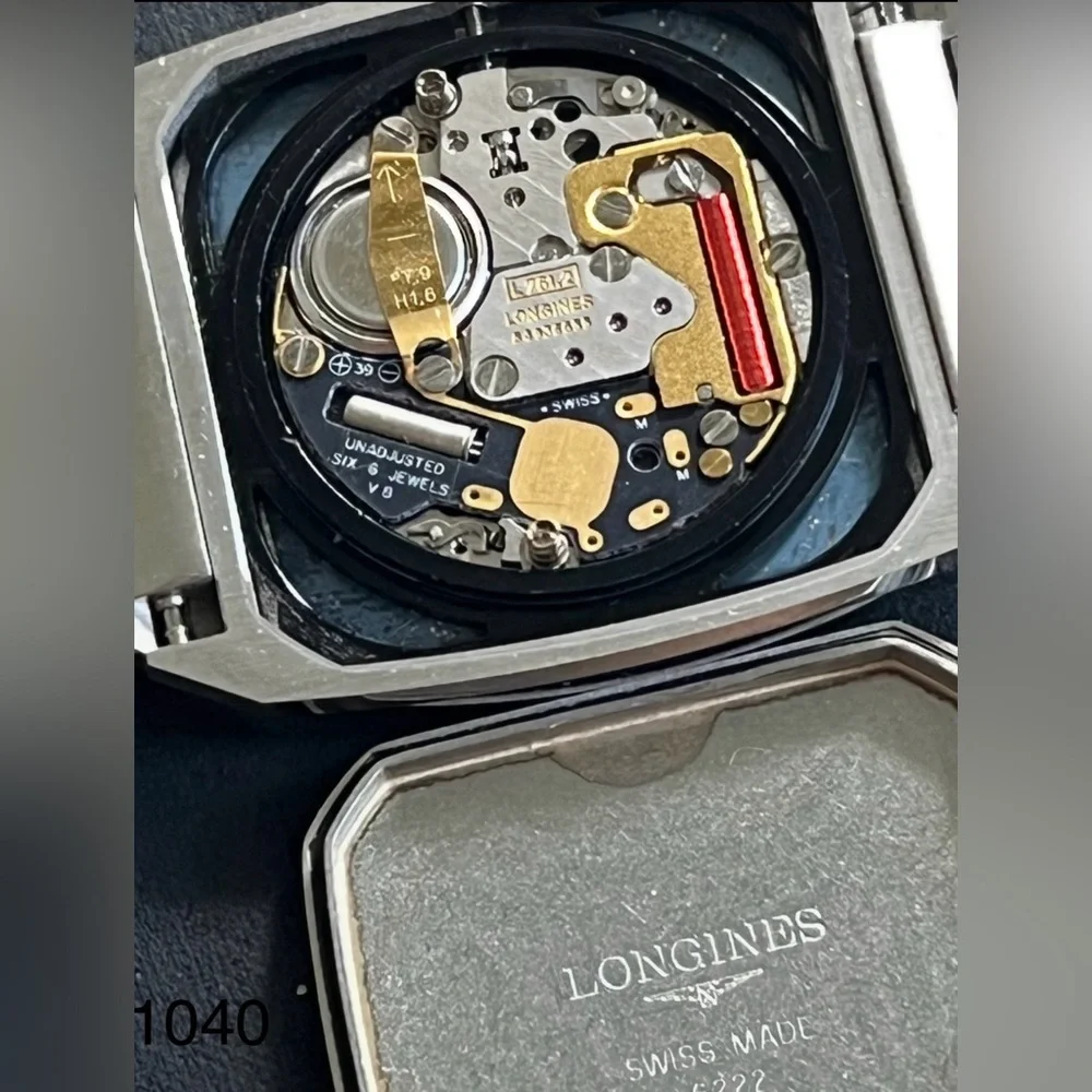 Longines Quartz men’s rectangular Watch (1982) - Picture 16 of 16